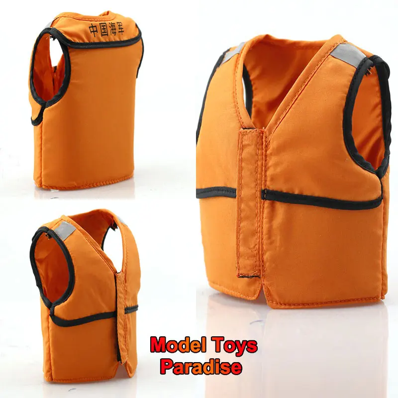 

1/6 Scale Soldier Navy Life Jacket Orange Vest Swimsuit Equipment Model Clothes Accessories Fit 12inch Action Figure Body