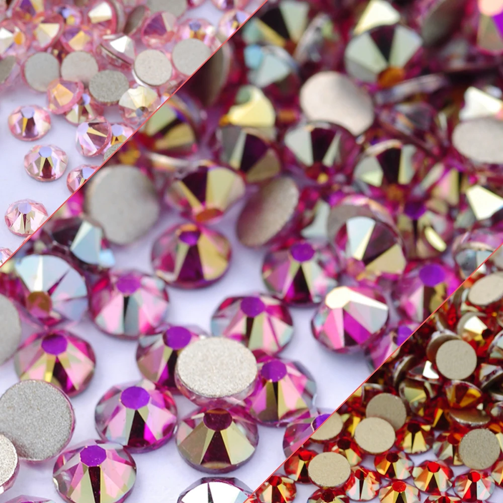 YANRUO 2088NOHF Glasrhinesteine Flache Diamant-Charms Kristall-Modeaccessoires für Kleidung – Detail 13