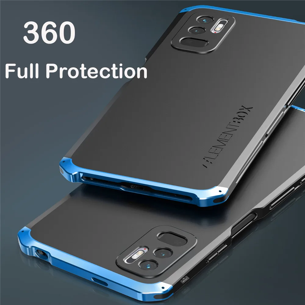 Dropshipping Aluminum Hard PC Shockproof Metal Armor Case For Xiaomi POCO F3 X3 GT M3 Pro M4 Pro POCO M3 M4 Pro 5G Case Cover