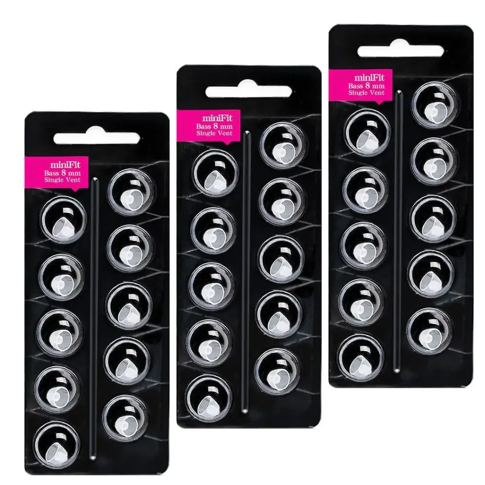 

Hearing Aid Domes for Oticon Minifit Bass 8mm Single Vent 3 Packs(30 Domes) , Universal Domes for Oticon Hearing Aid Supplies