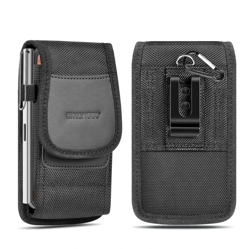 

Outdoor convenience 4.7 - 6.8 inch mobile phone nylon bag Multi-functional mobile phone belt clip carrying pouch bag Suitable
