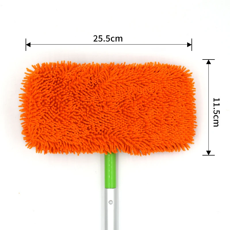 Thickened Elastic Band Flat Mop Cloth Coral Fleece Microfiber Chenille Replacement Rotary Mop Cleaning Pad for Bathroom Tools