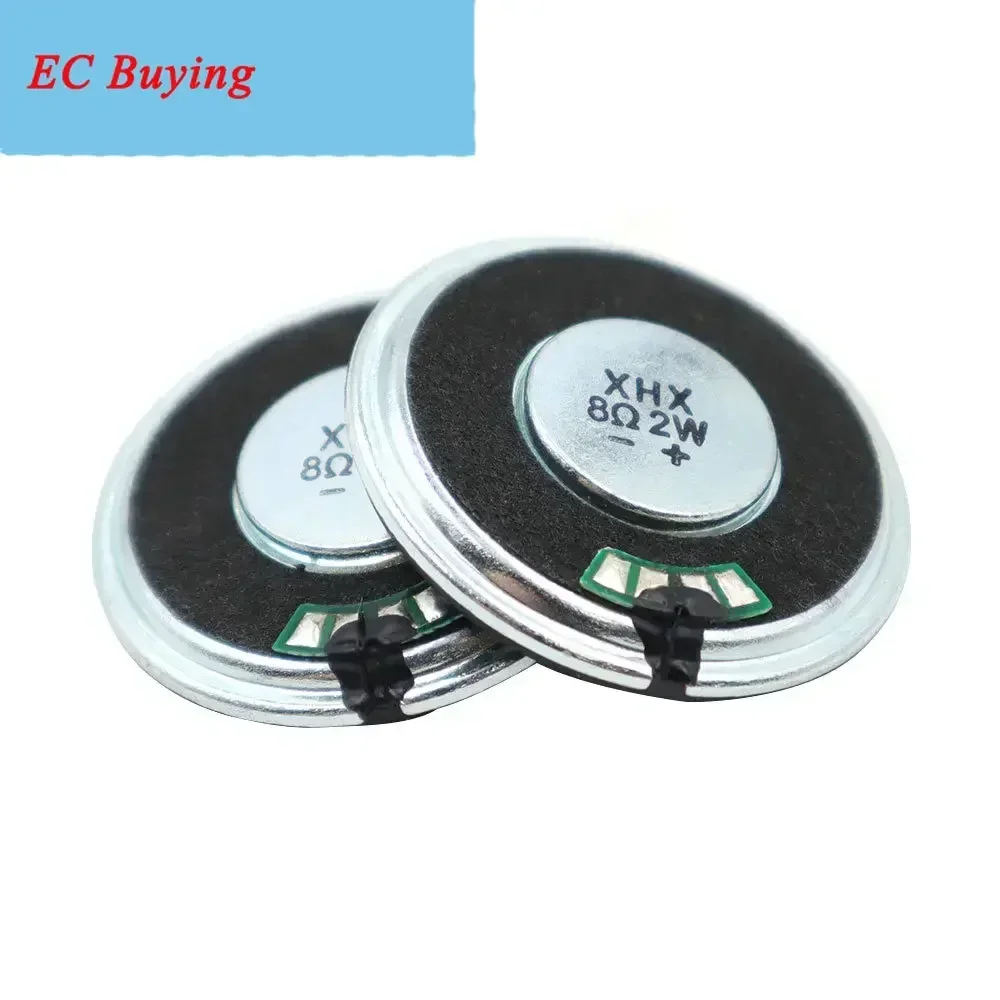 2 قطعة 36 مللي متر 8Ohm 2 واط الحديد حالة المغناطيس الداخلي المتكلم رقيقة جدا 36*5 مللي متر قطر 36 مللي متر 8 أوم 2 واط بصوت عال المتكلم مكبر الصوت #5