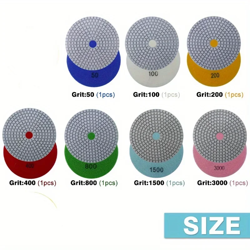 8pcs Polishing Pad Set, 4\