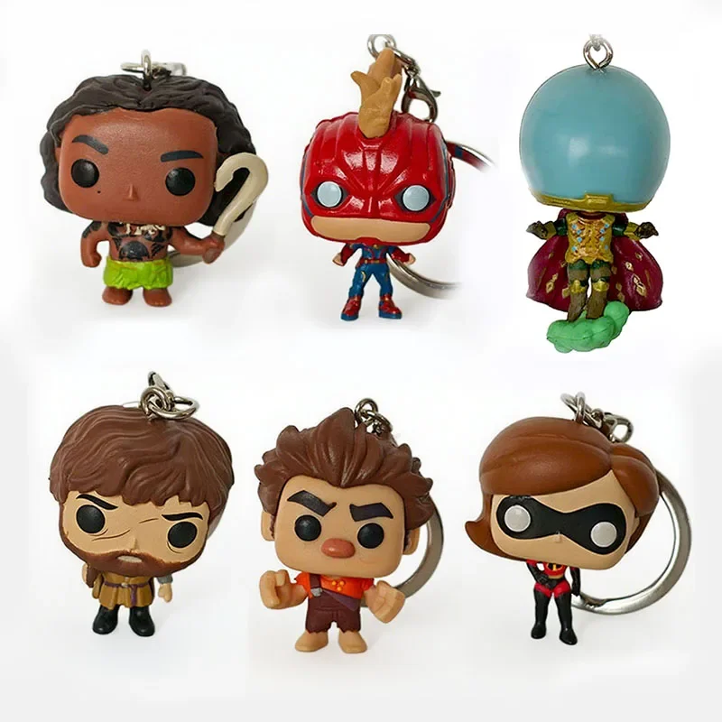 Classic Cartoon Animated Movie Character Mini Cute Figure Collection Keychain Pendant Gift No Box