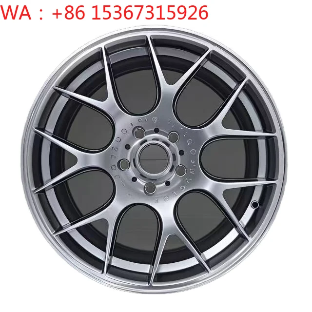 18 Inch Multi Spoke Flow Form Hyper Black Aluminum Alloy Passenger Car Wheels High Performance Upgrade Rims