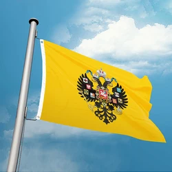 Russian Imperial Black Eagle Flag 3ft x 5ft Polyester Banner Flying 90* 150cm Double Stitching Fine Sewing Custom Outdoor Use