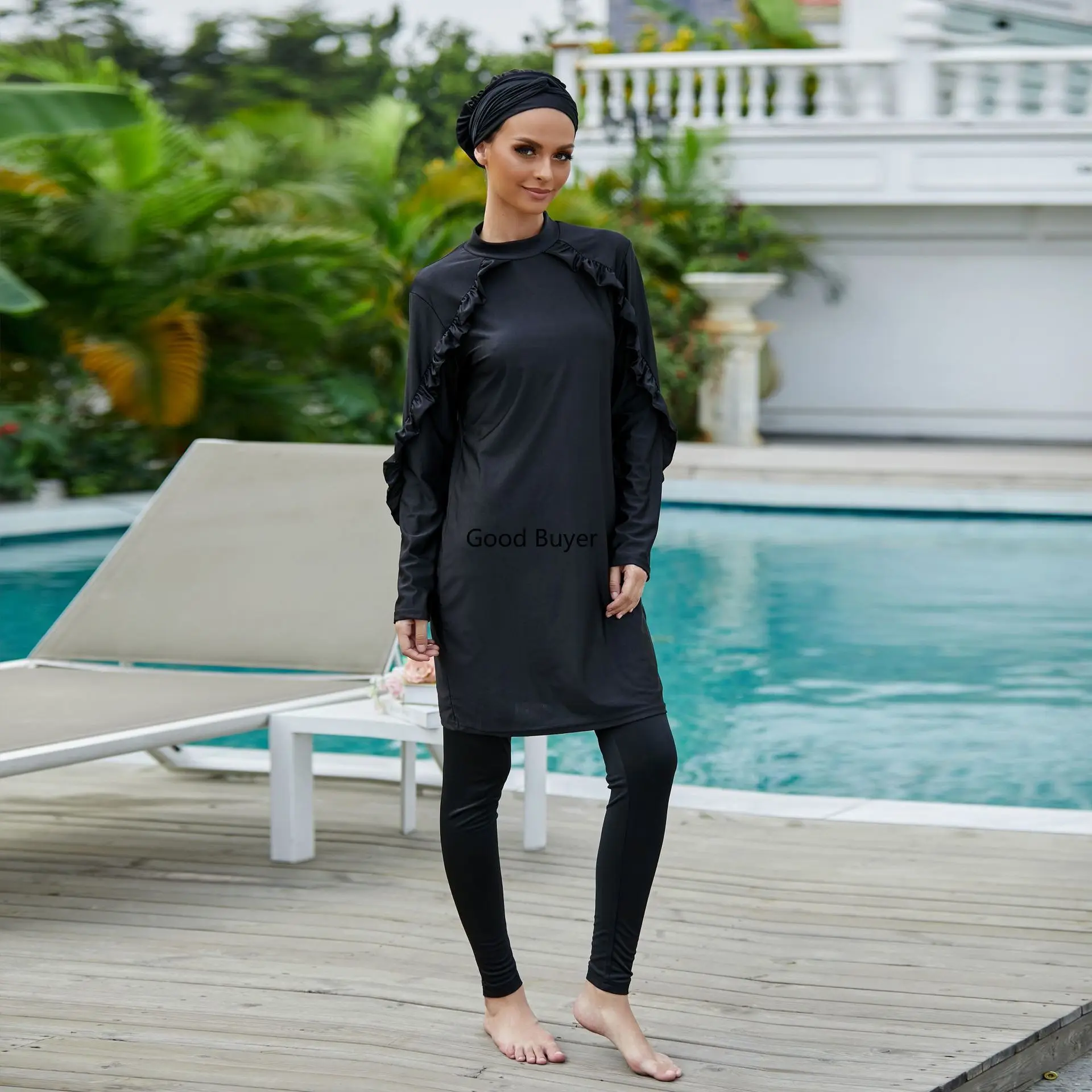 Oem gros modeste femmes à manches longues Sport maillot de bain islamique traditionnel musulman maillot de bain en gros maillot de bain musulman