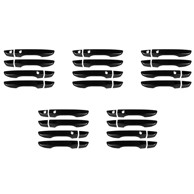 Authentic 5X Car Smart Door Handle Cover Sticker Frame For Honda Civic 10Th 2016-2021 FC1 FK7 FK8 Accessories