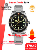 San Martin New 40mm BB58 Retro Luxury Diver Watch NH35 Automatic Mechanical Watches For Men Sapphire Luminous 20Bar Reloj SN0008