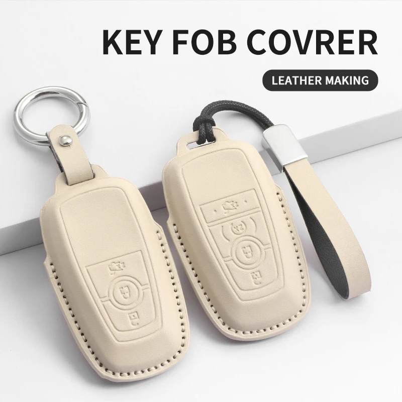 Car Key Case Key Protector Smart Keys Chain Keyring Wallet Bag For Ford Raptor F150 For Auto Remote Key Fob Auto Accessories