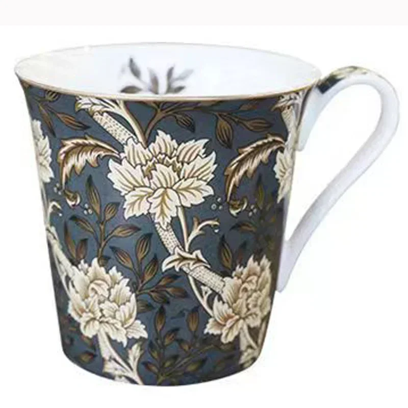 Bone China Mug European Vintage Ceramic Water Cup Personalized William Sea Anemone Dandelion Cup Creative Gift Milk Cup