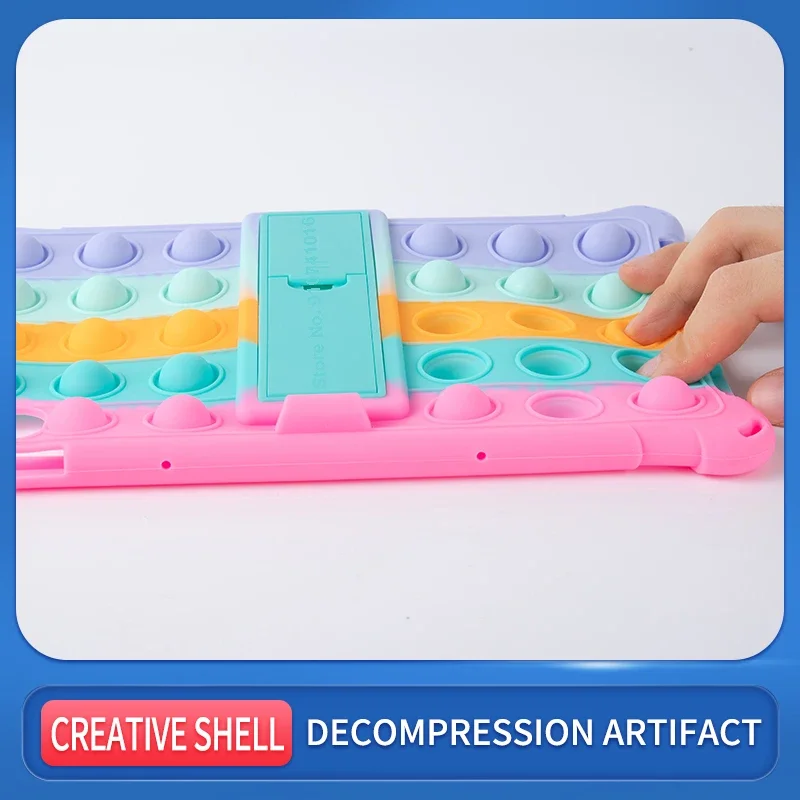For Xiaomi Mi Pad 5 Pro Case Soft Bubble Silicone Kids Cover For MiPad 5 Pro 2021 11 Inch Tablet Stand Case With Shoulder Strap