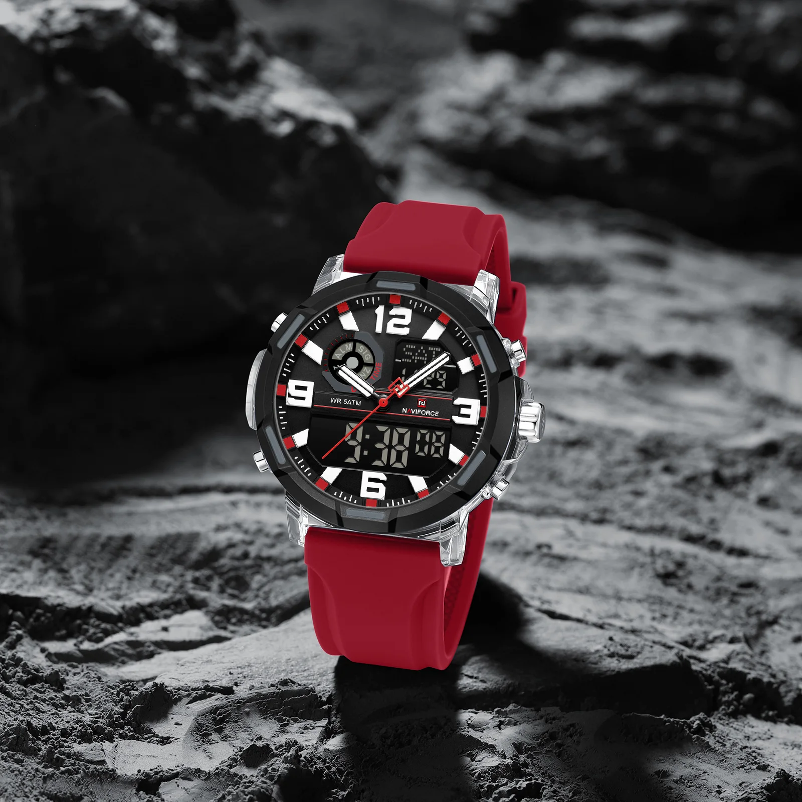 NAVIFORCE Men's Sport Watch 5Bar Waterproof Quartz