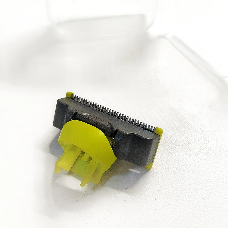 004 -1 قطعة شفرات بديلة لإزالة الشعر: شفرات مسننة على الوجهين، رؤوس ماكينة حلاقة الإصدار الجديد