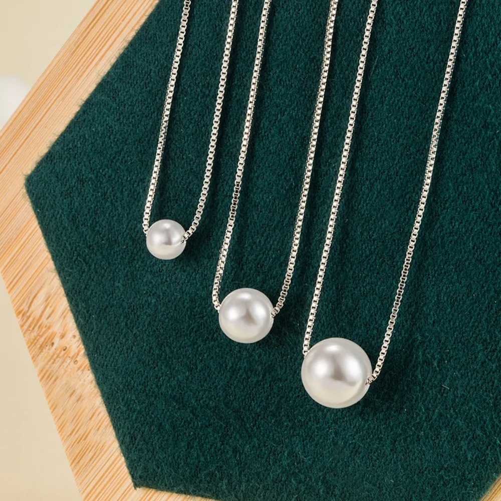 

C Necklace Women's New Classic Fashion Love Pearl Collarbone Chain Letters for Women