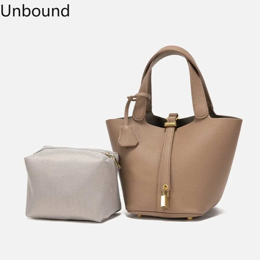 

Новая женская сумка-ведро из натуральной кожи, дизайнерская, вместительная, для офиса и повседневного использования, универсальная, модная, люксовая