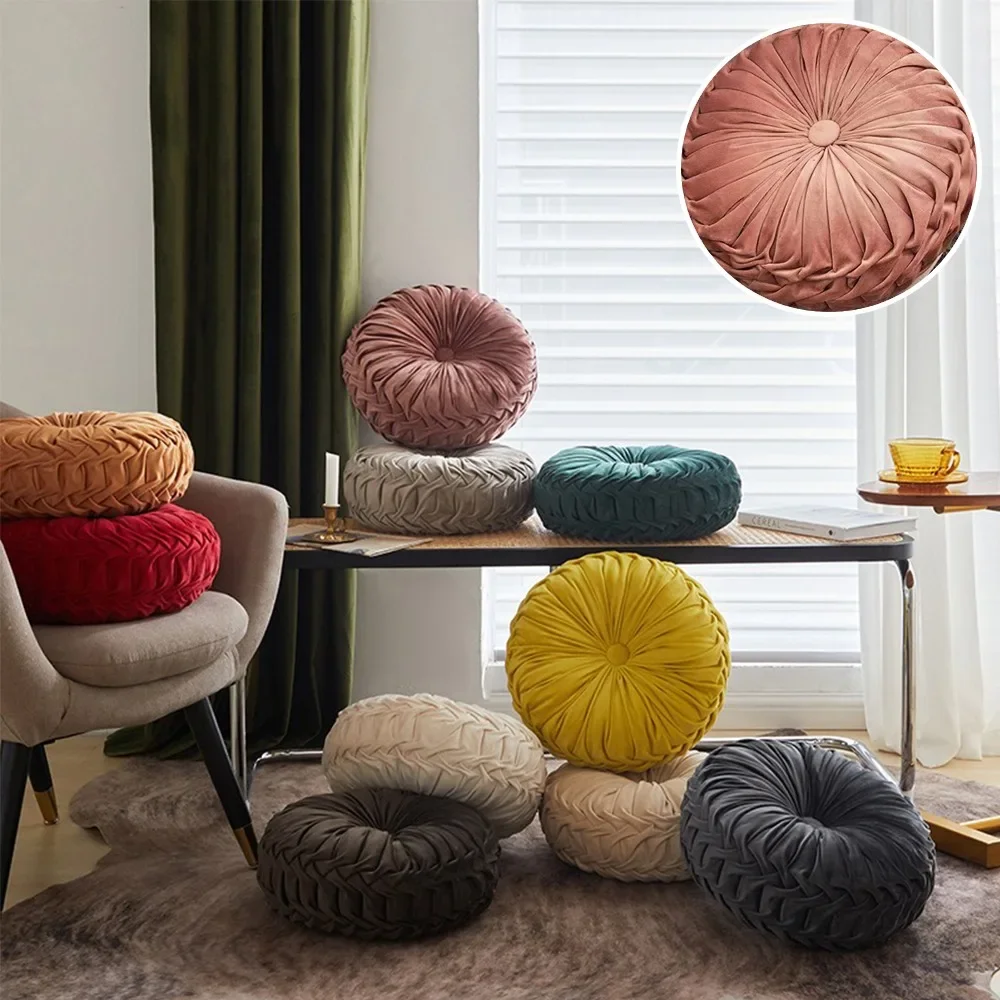 

1pc Round Wheel Shape Light Luxury Cushion Soft and Comfortable Can Be Used for Sofas and Chairs and Floors Home Decora Cojines