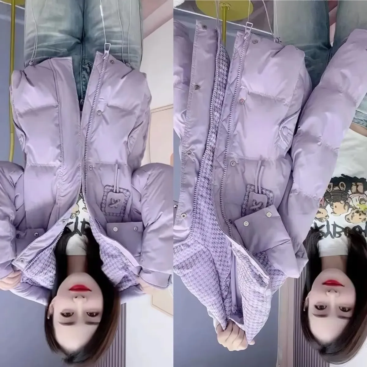 

Пуховик женские парки зима 2025 новая высококачественная теплая хлопковая стеганая куртка модное пальто с капюшоном женская короткая верхняя одежда tide