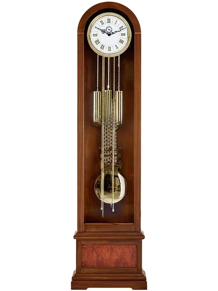 

Simple mechanical floor clock, European grandfather clock, customer hall, German Hermle movement