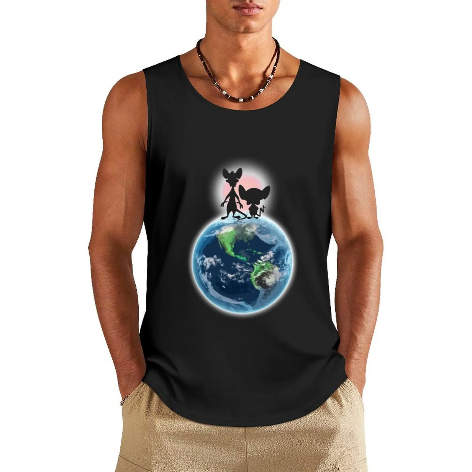 

Ake Over He World Tank Top summer clothes summer Men's tops cool things quick-drying t-shirt