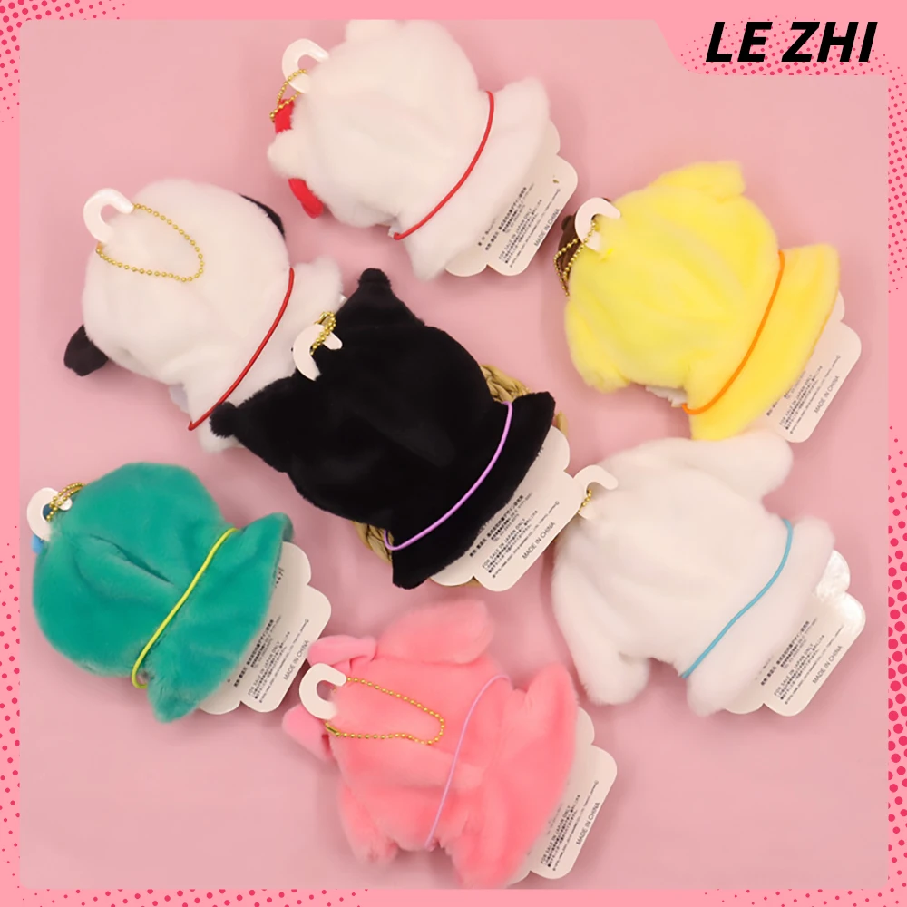 Cute Doll Cross-dressing Clothing Plush Keychain Hello Kitty Cinnamoroll Mymelody Kuromi Cartoon Bag Decoration Pendant Gift