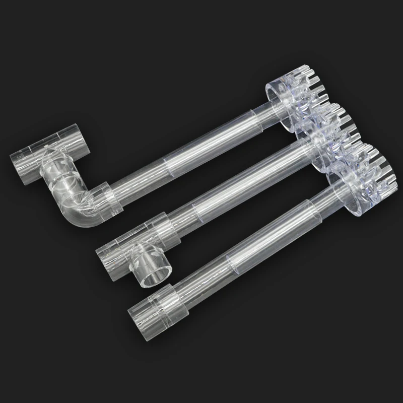 Aquarium Skimmer Acrylic Lily Pipe Spin Surface Inflow Aquarium Water Plant Filter Cleaning Tool Fish Tank Accessories 20/25mm