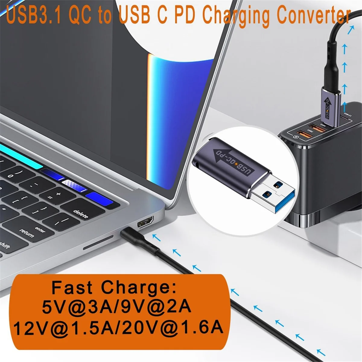 T35C 2PC Qc To Usb … - image
