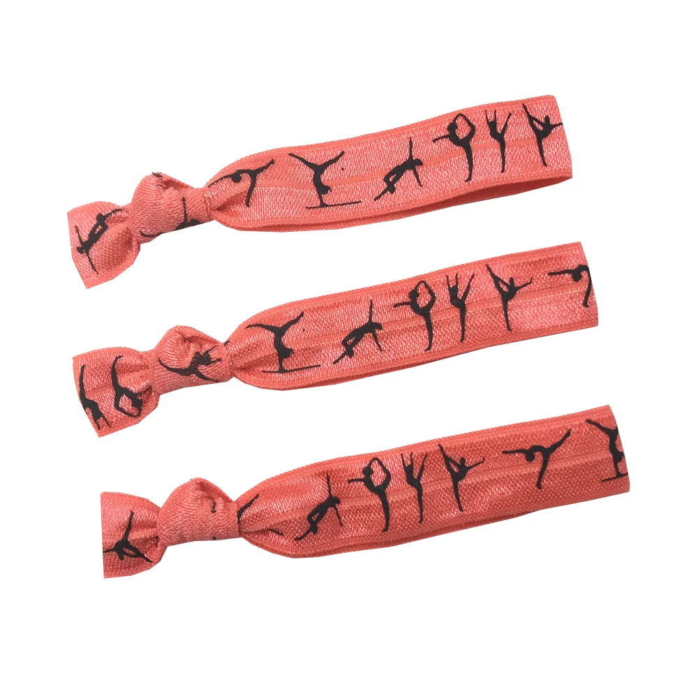 10 Yards 5/8'' bunter Gymnastik-Druck, umklappbar, elastisch, dehnbar, für Mädchen, Haargummi, Zubehör, DIY, handgefertigtes Gurtband – Detail 14