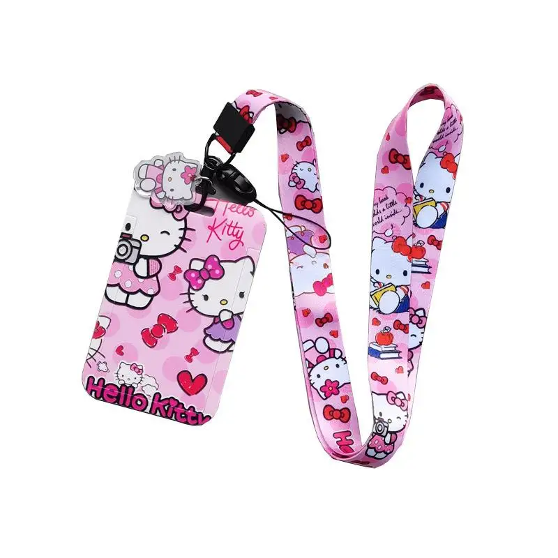 Tali Gantungan Kunci Anime Kawaii Kucing Anjing Lucu Untuk Penutup Kartu Tempat Kartu Identitas Gantungan Kunci Untuk Aksesoris Perhiasan Hadiah Penggemar