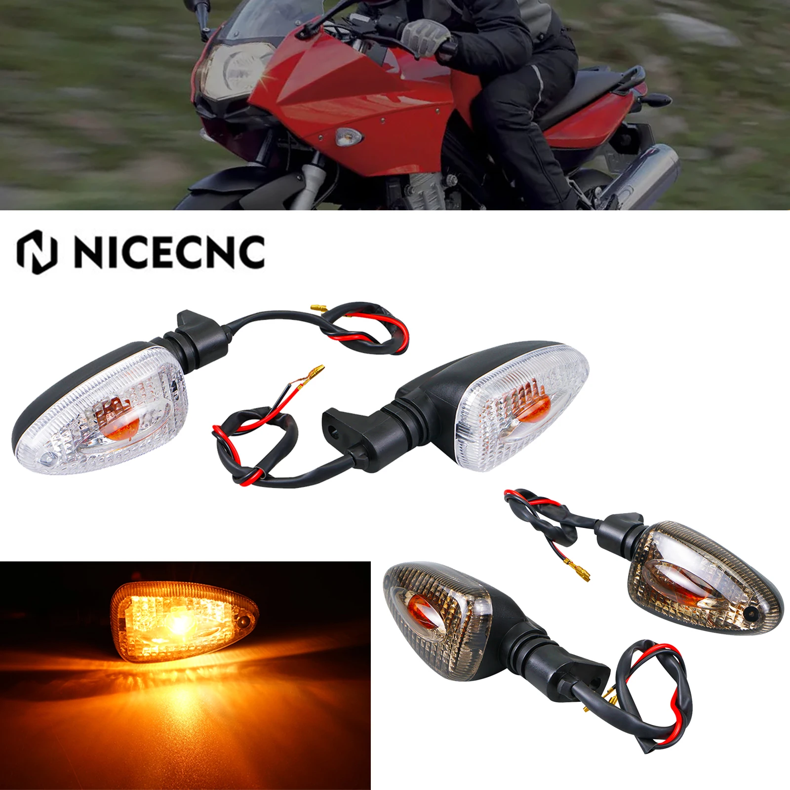 

Motorcycle Turn Signals LED Indicator Lights For BMW R1200GS 2004-2013 F 650GS 2008-2012 F 800GS F 800R F 800S ST HP2 K1200R GS