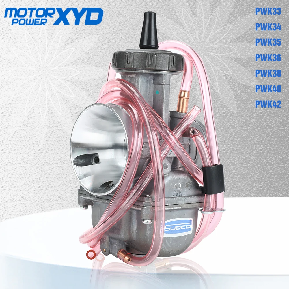 PWK-Carburateur de Moto de Course Universel, 33 34 35 36 38 40 42mm, Moteur 2T 4T D343, pour Vélo Motocross Scooter, Façades RL UTV