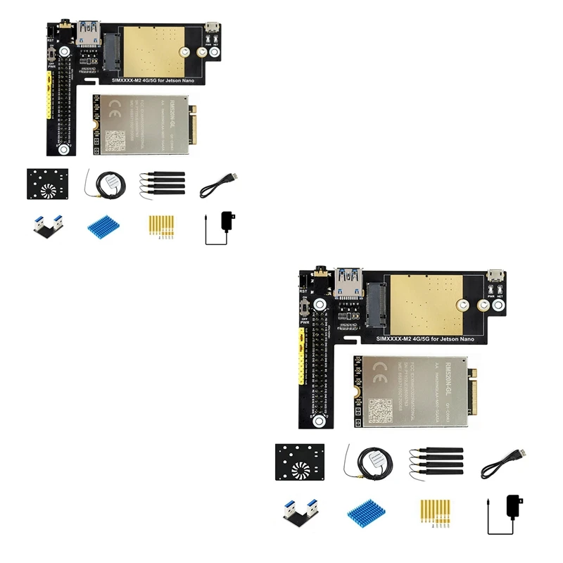 RM520N GL 5G Module For Jetson Nano 5G/4G/3G Expansion Board For Regions With 5G Sub-6G Signal Coverage US Plug Easy To Use