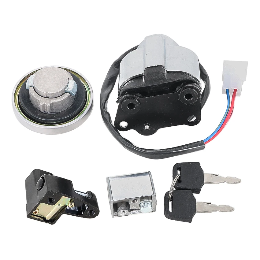 Motorrad-Schlüssel-Set mit Tankdeckel und Zündschalter für Honda VF750C Magna / VF750C2 (zweifarbige Ausführung) Magna 35010-MZ5-000 50710-086-007 – Detail 4