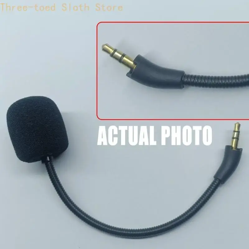 MIC INTABEABLE con esponja para reducción ruido función auriculares juegos K820NC y transmisión voz E74A