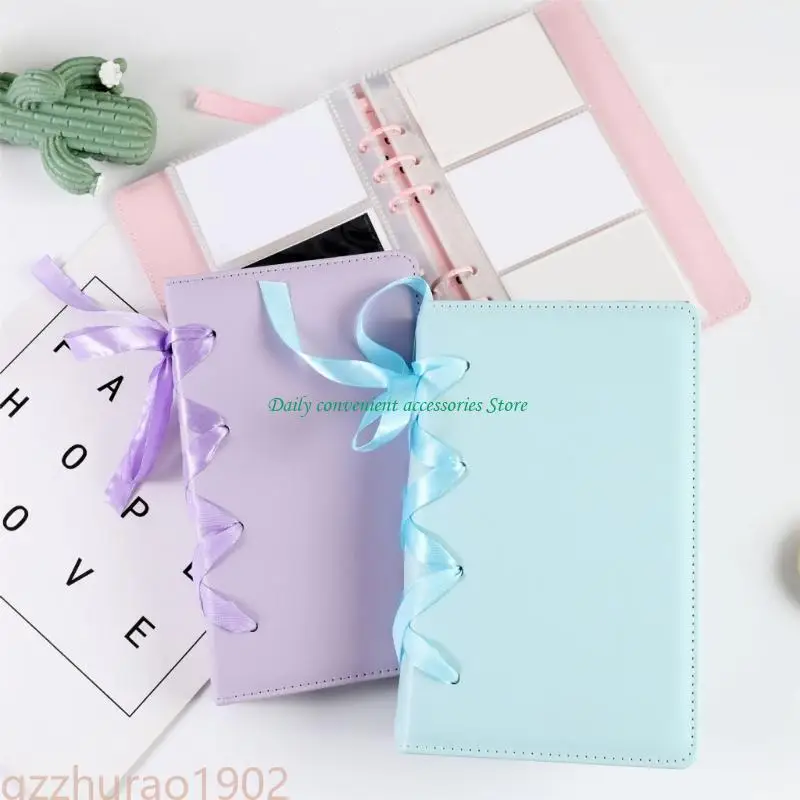 

97QB 3 Inch Kpop Photocard Holder Photocard Holder with 25 Inner Pages Binder Album