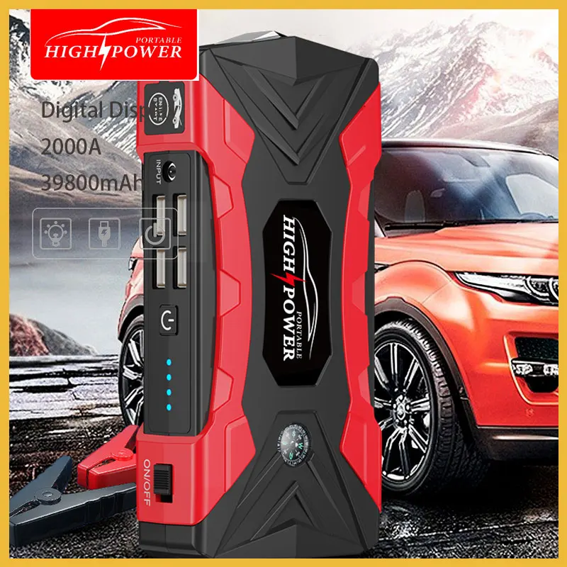 

Car Battery Starter 2500A Car Battery Charger Booster Car Battery Jump Starter Jump Starter Power Bank Powerbank