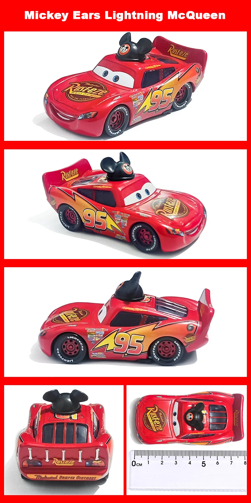 Pixar Cars Piston Cup Racer 43 Strip Weathers 1/55 Modell aus Metalldruckguss, Dinoco Car King Racing Toys, Kindergeschenke – Detail 24