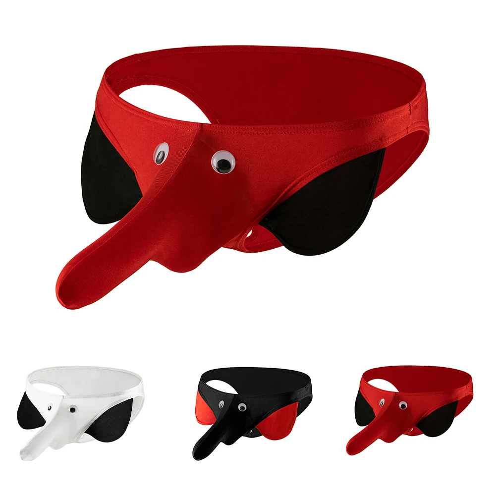 

Breathable Underpants Low Rise Panties Brand New Item Lightweight Design Stylish Men's Low Rise Underpants Red