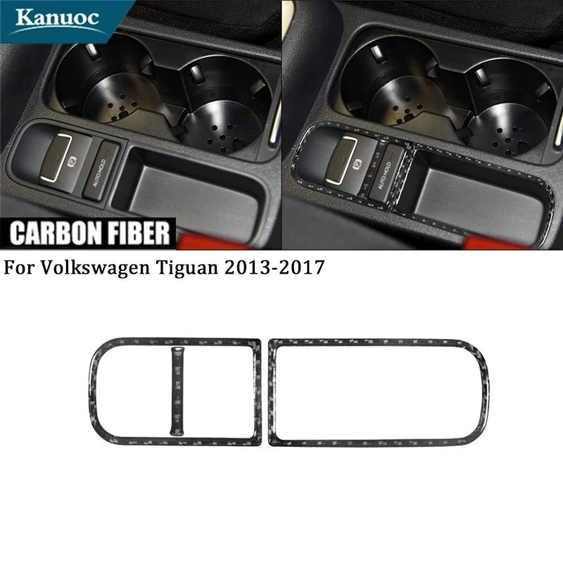 

Car Styling Accessories For Volkswagen Tiguan 2013-2017 Carbon Fiber Center EPB Storage Interior Decorative Stickers