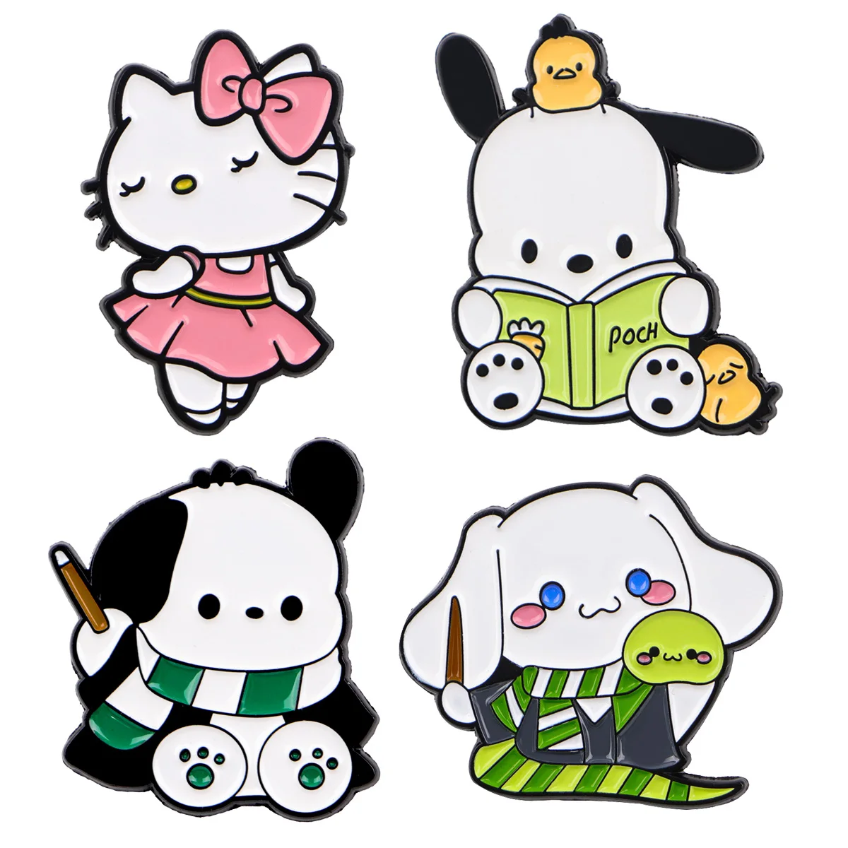 

Kawaii Dog and Cat Enamel Pins Metal Cartoon Brooch Backpack Collar Lapel Badges Men Women Fashion Jewelry Collection Gift