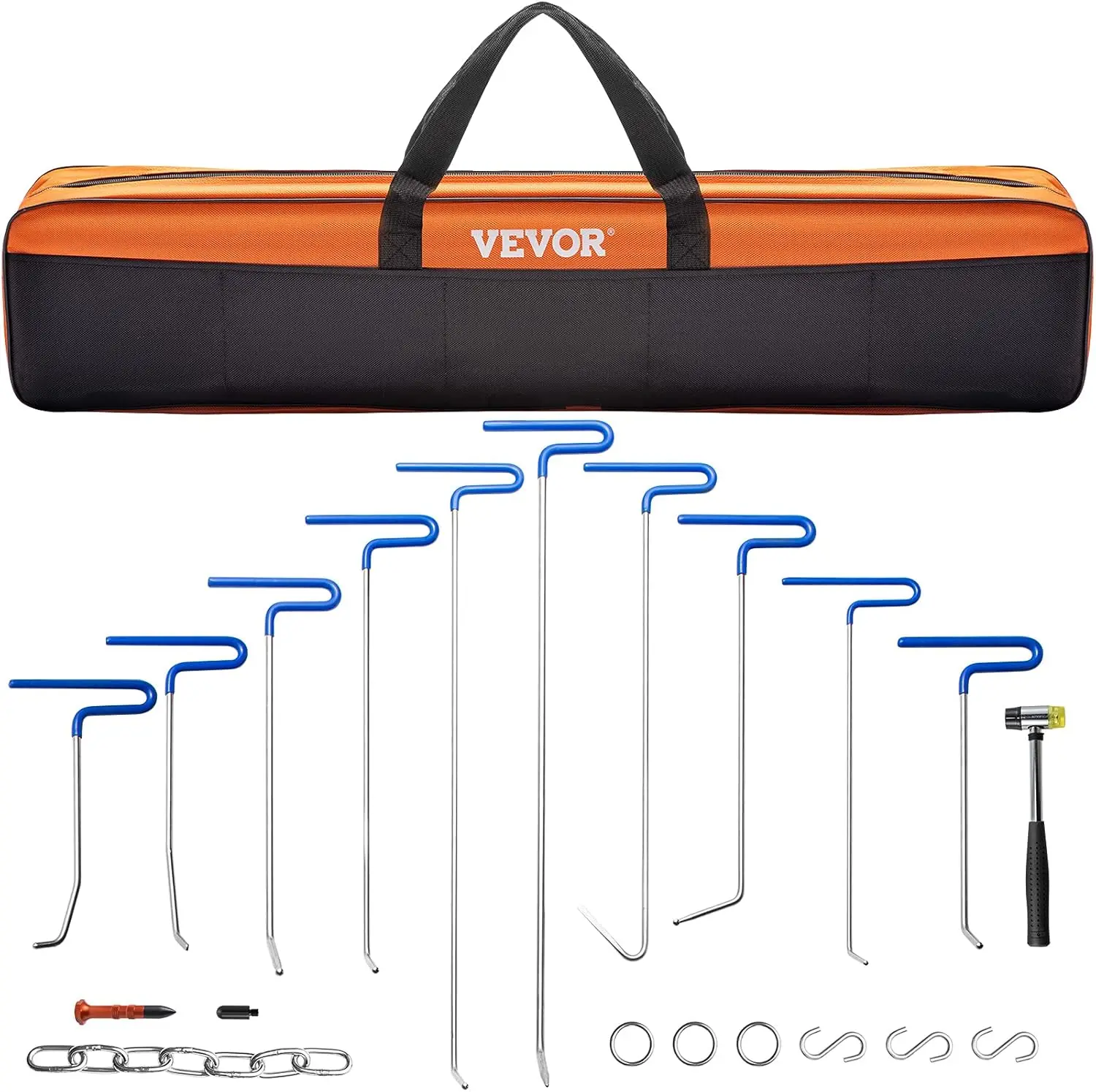 

20-Piece Paintless Dent Repair Kit, Stainless Steel Rods for Minor Dents and Hail Damage