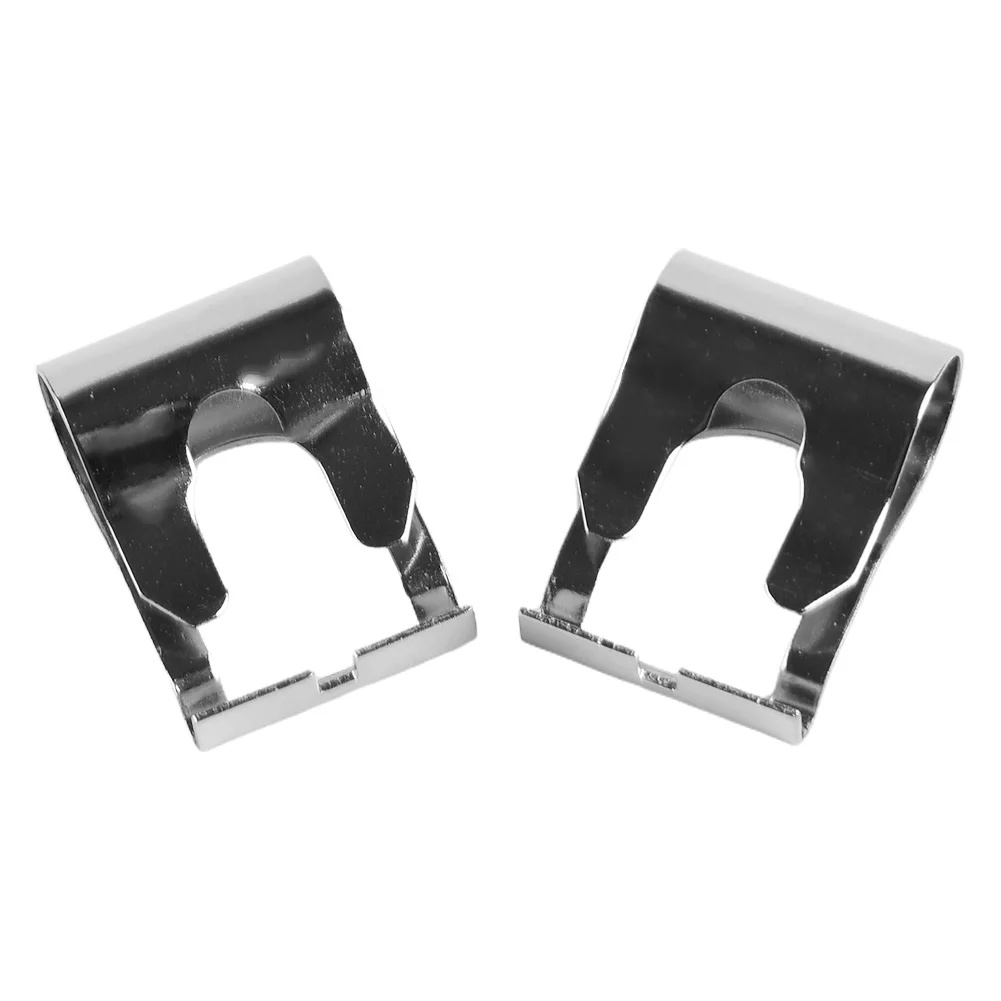 High Quality Garden Office Repair Clip 2 Pcs Wiper Accessories Front Iron Parts Replacement Silver Wear Resistance