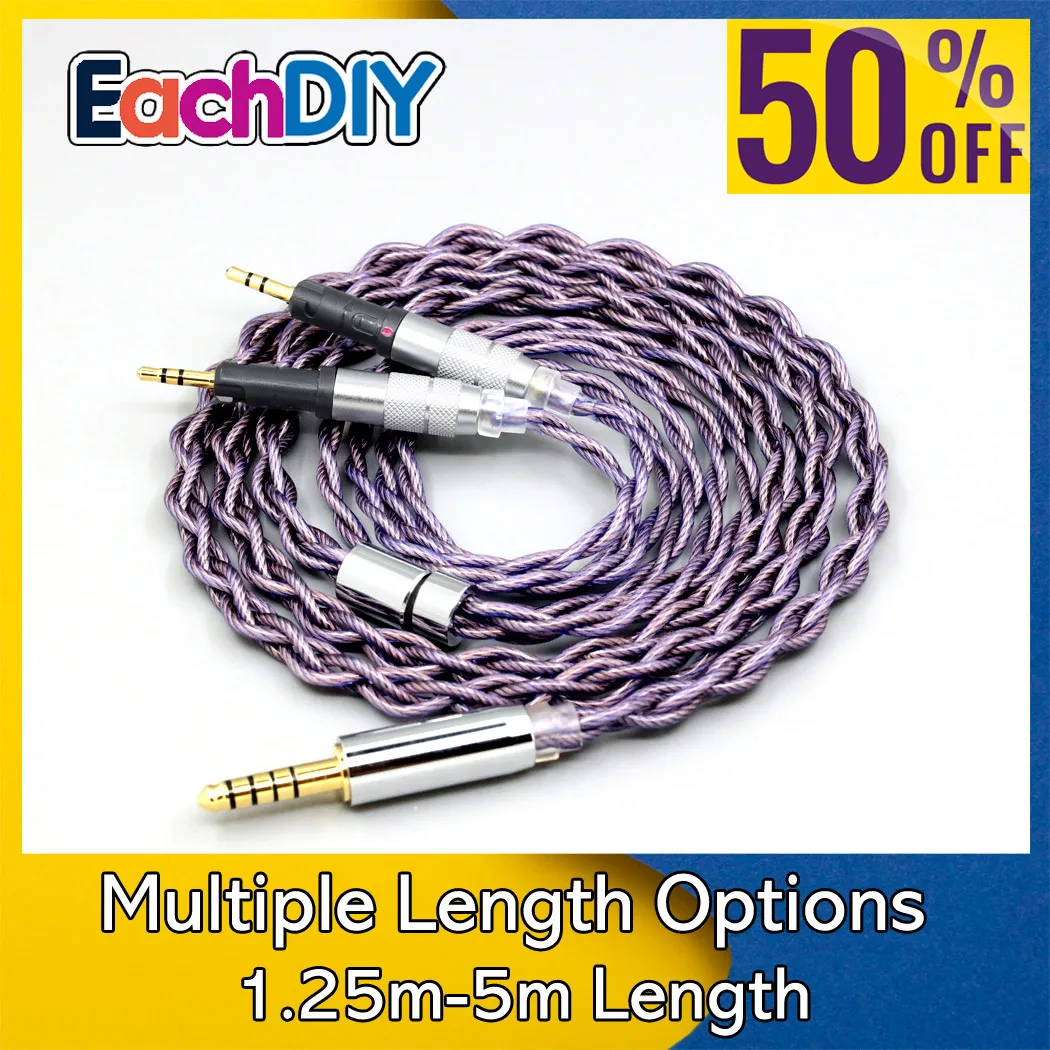 Type2 1.8mm 140 cores litz 7N OCC Headphone Earphone Cable For Audio-Technica ATH-R70X Headphone LN008029