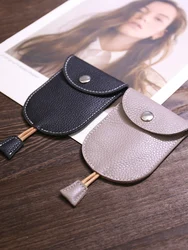 Genuine Leather Key Case New Home Key Case Portable Keychain Small Men's Car Key Case Pulling Bags for Keys