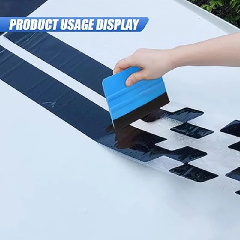 1PC 3M Blue Wrapping Squeegee - Felt Edge Scraper Tool for Car/Van/Bike Wrap Application