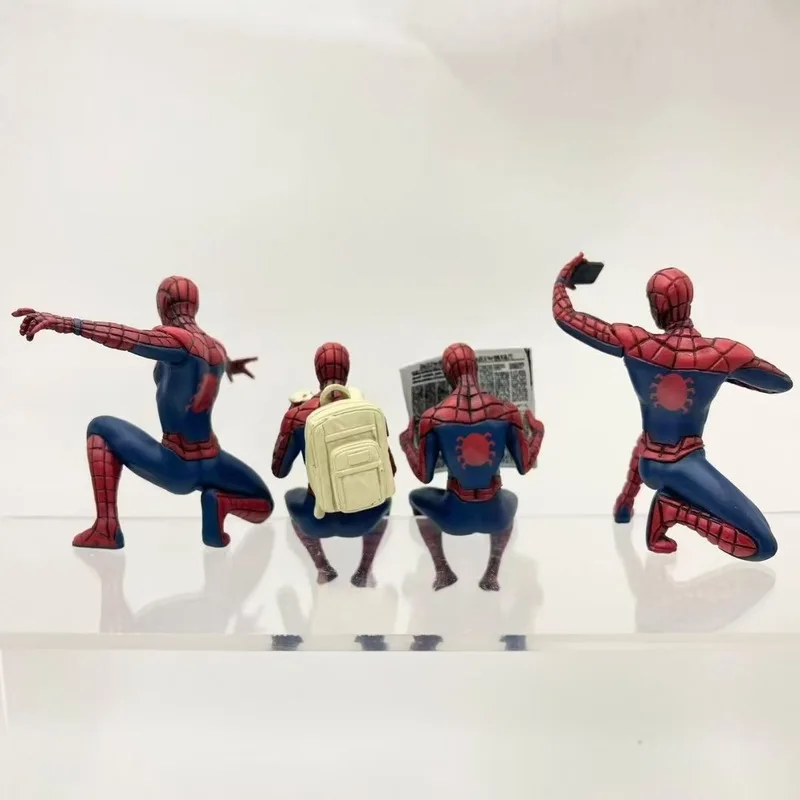 Figurka Spider-Mana, mini figurka do codziennego użytku, dekoracja na biurko, zabawka na biurko komputerowe, wisząca ozdoba do przedpokoju, kolekcjonerski gadżet samochodowy, pamiątka.