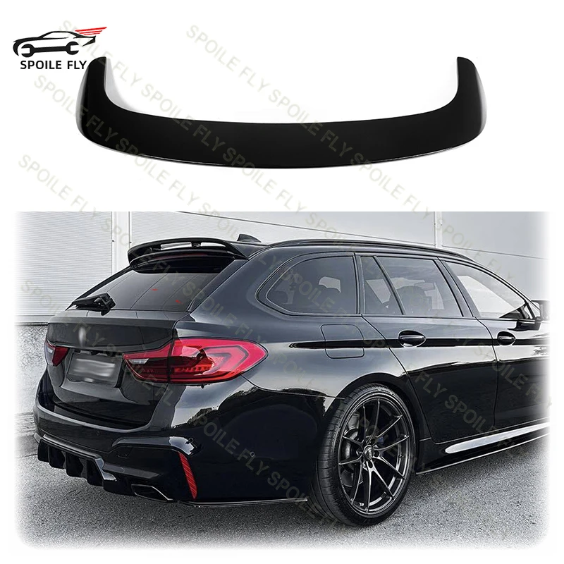 

For BMW 5 Series G31 2017 To 2023 Estate Touring High Quality ABS H Style Car Rear Roof Spoiler Wing Body Kit Glossy Black