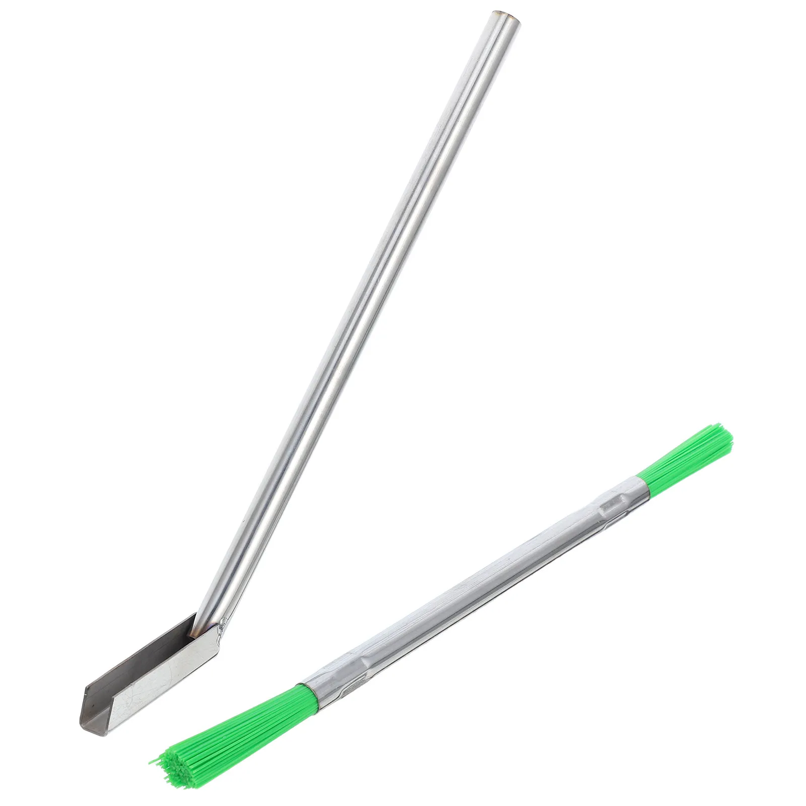 Elevator Track Cleaning Tool Set Groove Brush and Gap Scraper for Sill Rail Maintenance Trash Removal