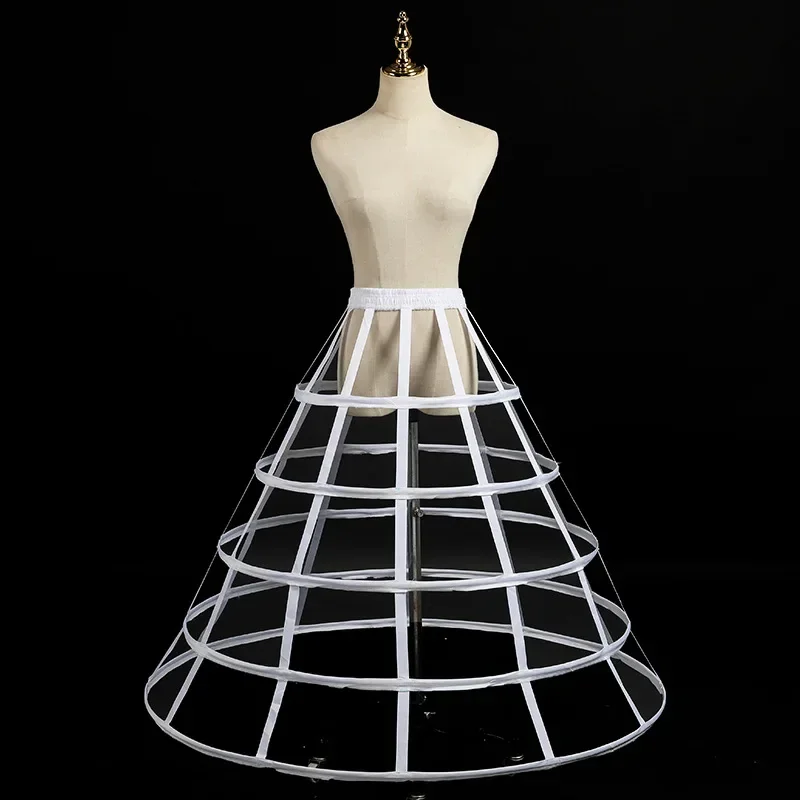 Foreign Trade 5-Circle Hollow Bird Cage Bride Ball Show Cosplay 5-Circle Bone Adjustable Slip Dress